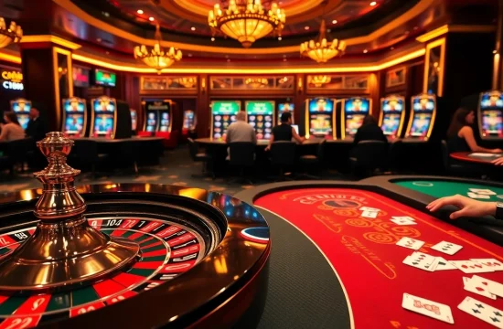 C168 casino players enjoying high-stakes poker, roulette, and slot machines in a luxurious gambling environment.