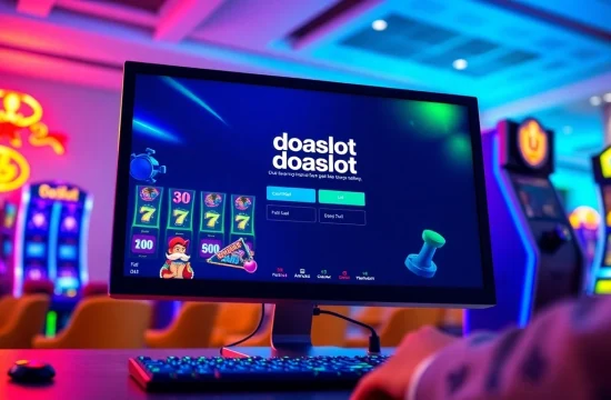 Engaging doaslot login interface on a modern gaming screen.