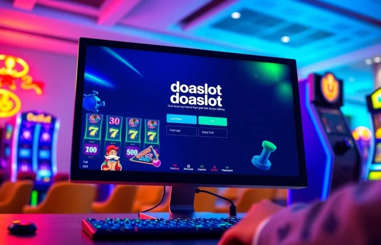 Engaging doaslot login interface on a modern gaming screen.