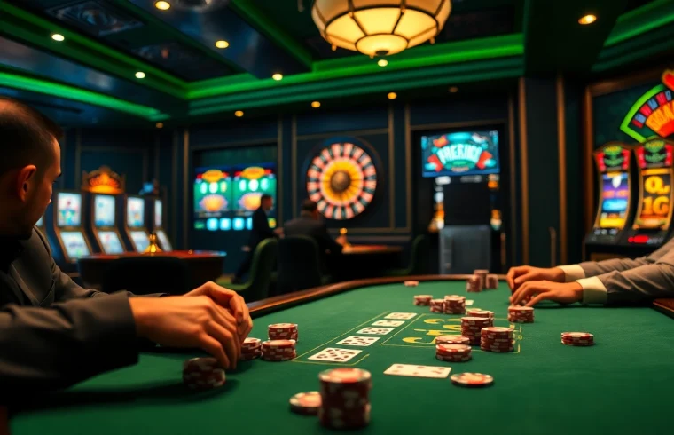Experience the thrill at 88bet with an exciting poker game in a luxurious casino setting.