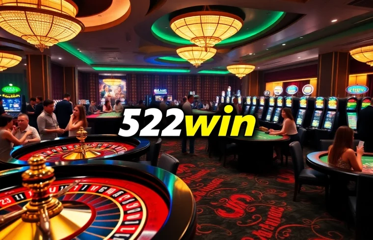 Players placing bets at a vibrant 32win casino, showcasing excitement and luxury.