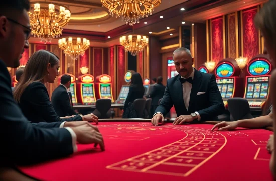 에볼루션 바카라 테이블에서의 플레이어와 딜러의 역동적인 장면