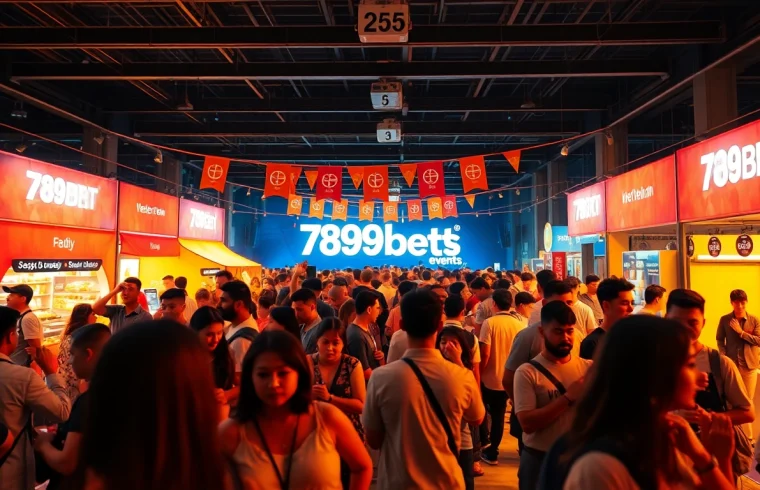 Event attendees enjoying activities at 789betevents, showcasing excitement and community interaction.