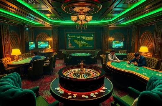 Experience the hidden wiki dark web in a luxurious casino setting with vibrant gaming elements.