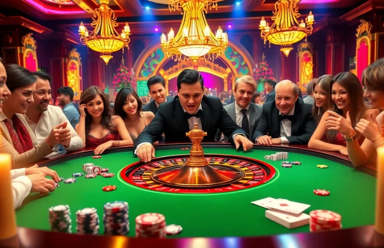 Experience the thrill of online gambling at https://rr88co.net/ with an exciting casino scene featuring roulette and poker action.