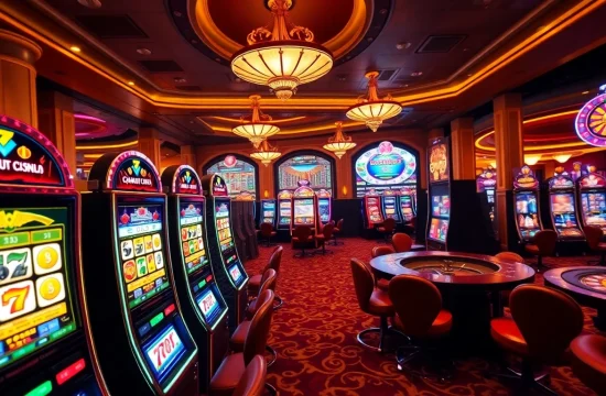 Experience the thrill of playing slot gacor with vibrant machines and casino excitement.