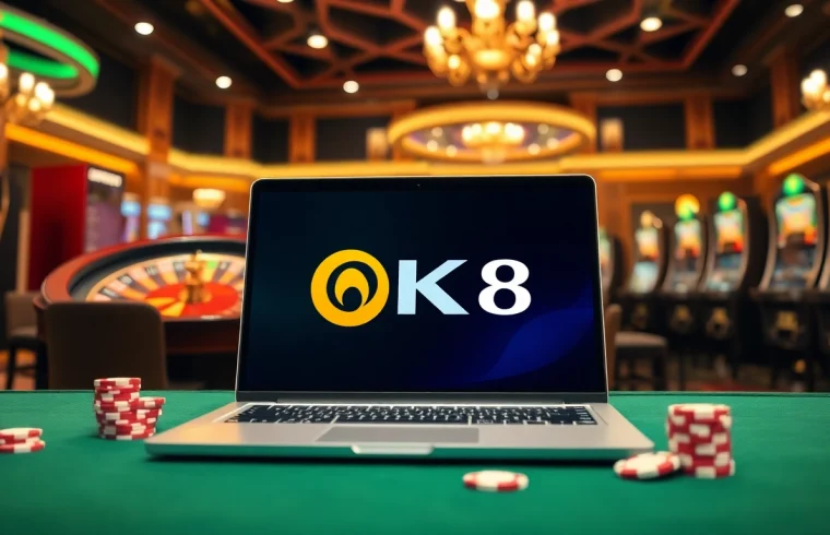 Experience the excitement at BK8 เว็บตรง with vibrant slot machines and a sophisticated poker setup.