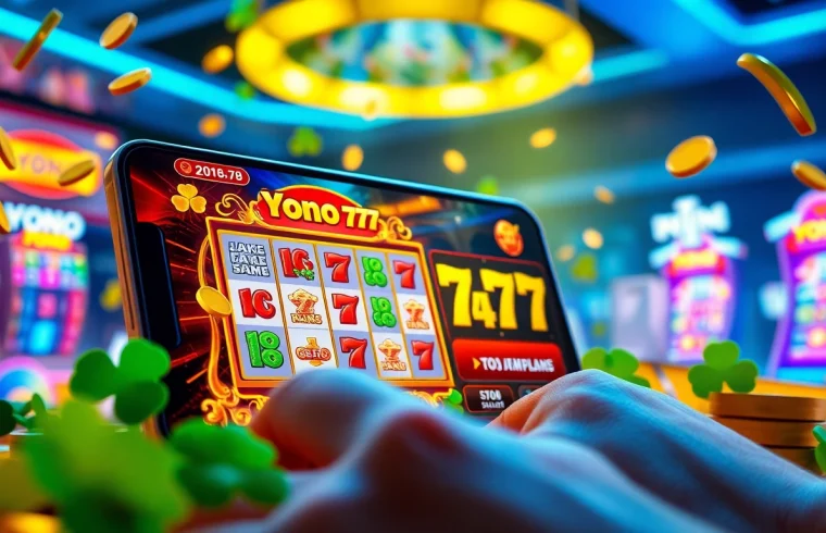Exciting gaming experience in Yono 777 app with vibrant graphics and user interaction.