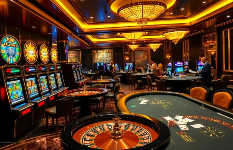 Excited players enjoying gaming at mk8th.net's luxurious casino.