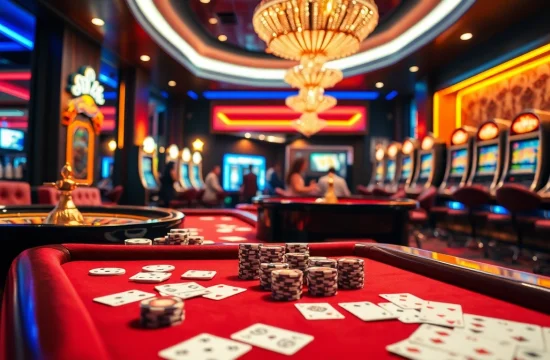 Experience the thrill at casino KX8 with vibrant tables, slots, and excitement in the air.