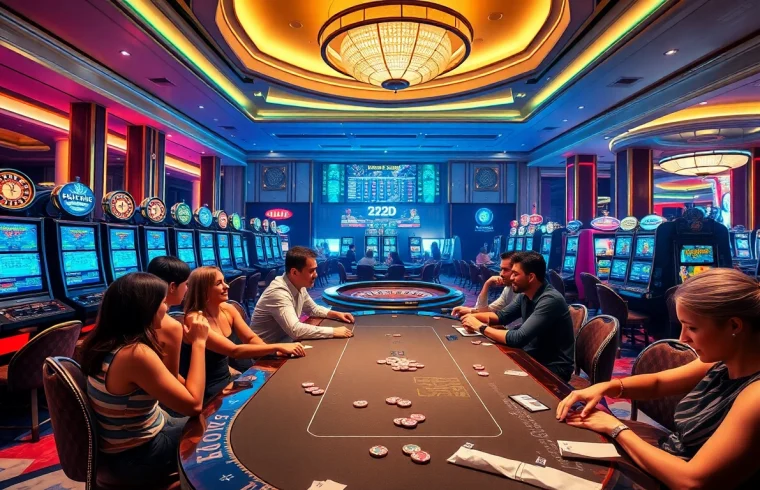 Experience the thrill of 222bd casino action with engaging slot machines and poker tables.