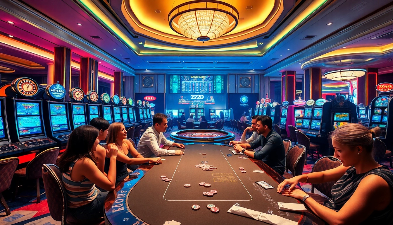 Experience the thrill of 222bd casino action with engaging slot machines and poker tables.